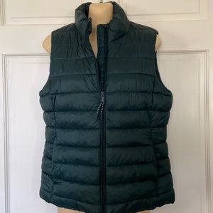 Gap Green Puffer Vest Sz S
